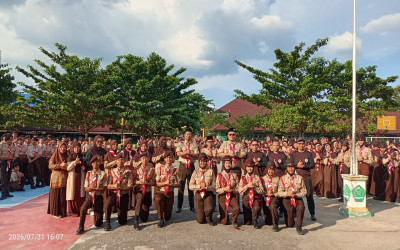 MTs Negeri 1 Sintang Resmi Buka Latihan Ekstrakurikuler Wajib Pramuka Tahun Pelajaran 2026/2027