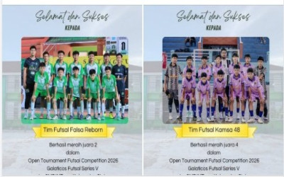 Tim Futsal MTsN 1 Sintang Raih Juara pada Open Turnamen Futsal Competition 2026