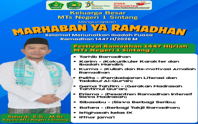 Mengisi Ramadhan 1447 H, MTs Negeri 1 Sintang Menyiapkan 10 Jenis Kegiatan