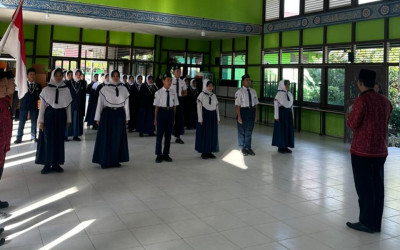 Sertijab Pengurus Paskibra MTs Negeri 1 Sintang Tahun Pelajaran 2026/2027