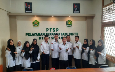 Kasi Penmad dan Pengawas Pembina Kuatkan Pelayanan Berkah di MTs Negeri 1 Sintang