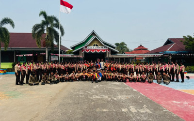 Gita Bahana Dara Suti MTsN 1 Sintang Meriahkan HUT Pramuka ke-65